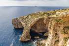 Malta. The Blue Grotto, seen from above. Art Print